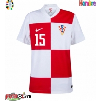Camiseta Croacia Mario Pasalic #15 Primera Equipación Eurocopa 2024 manga corta